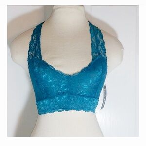 𝐍𝐖𝐓 Teal Lace Racerback Bralette